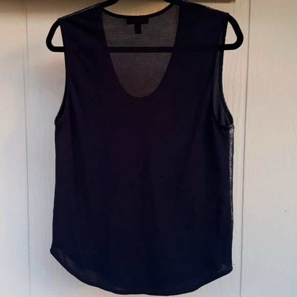 M J Crew Lined Metallic Shimmer Tank Style Top - Picture 3 of 9